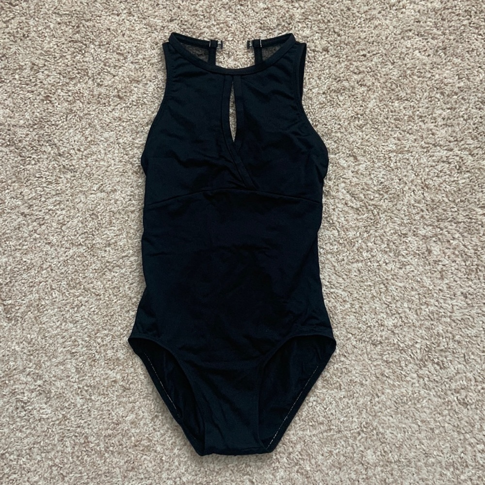 Ainslie wear black leotard
